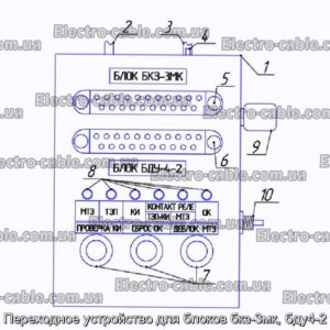 Переходное устройство для блоков бкз-3мк, бду4-2 - фотография № 1.