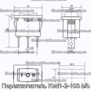 Переключатель Kcd1-2-103 b/b - фотография № 1.