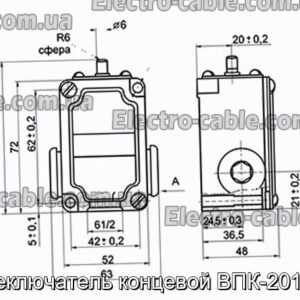 Переключатель концевой ВПК-2010 У2 - фотография № 1.