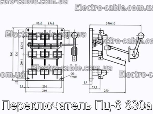 Переключатель Пц-6 630а - фотография № 2.