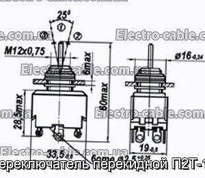 Перемикач перекидний П2Т-10 - фотографія №1.
