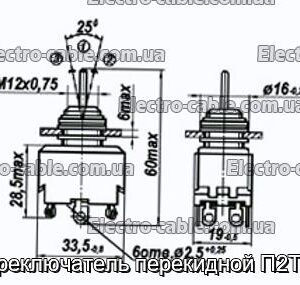 Перемикач перекидний П2Т-14 - фотографія №1.