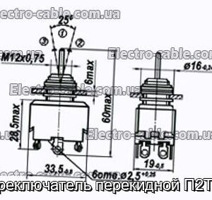 Перемикач перекидний П2Т-19 - фотографія №1.