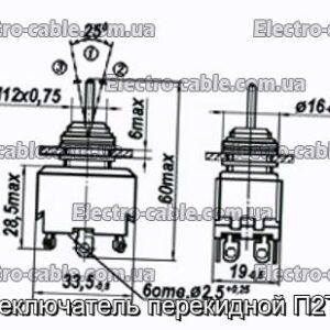 Перемикач перекидний П2Т-20 - фотографія №1.