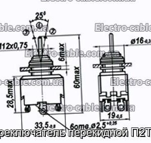 Перемикач перекидний П2Т-21 - фотографія №1.
