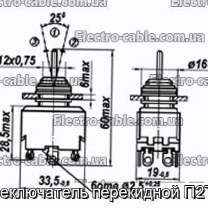 Переключатель перекидной П2Т-22 - фотография № 1.