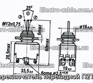 Переключатель перекидной П2Т-4 - фотография № 1.