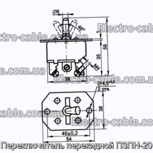 Переключатель перекидной П3ПН-20 - фотография № 1.