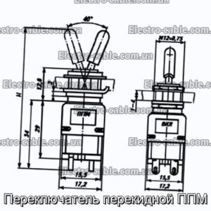 Переключатель перекидной ППМ - фотография № 1.