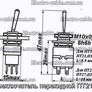 Переключатель перекидной ПТ21-1В - фотография № 1.