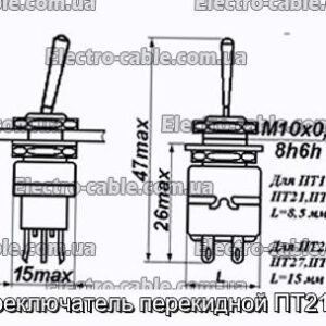 Переключатель перекидной ПТ21-2В - фотография № 1.