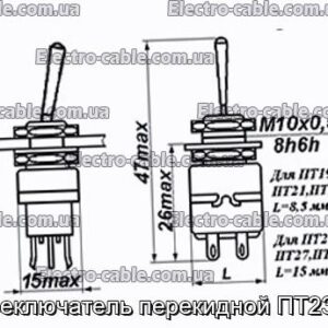 Переключатель перекидной ПТ23-2В - фотография № 1.
