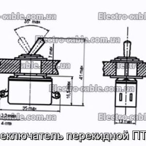 Переключатель перекидной ПТ24В - фотография № 1.