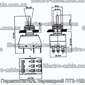 Переключатель перекидной ПТ3-10В - фотография № 1.