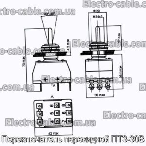Переключатель перекидной ПТ3-30В - фотография № 1.