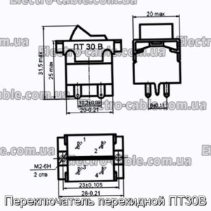 Переключатель перекидной ПТ30В - фотография № 1.