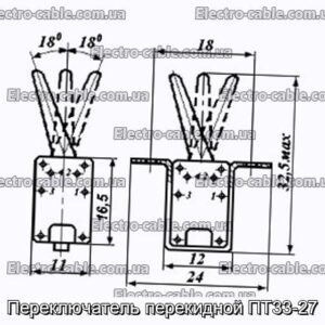 Переключатель перекидной ПТ33-27 - фотография № 1.