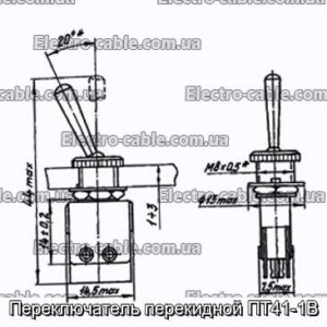 Переключатель перекидной ПТ41-1В - фотография № 1.