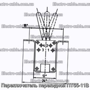 Переключатель перекидной ПТ55-11В - фотография № 1.