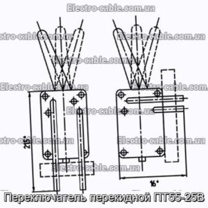 Переключатель перекидной ПТ55-25В - фотография № 1.