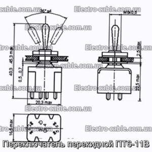 Переключатель перекидной ПТ6-11В - фотография № 1.