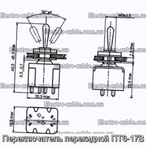 Перемикач перекидний ПТ6-17В - фотографія №1.