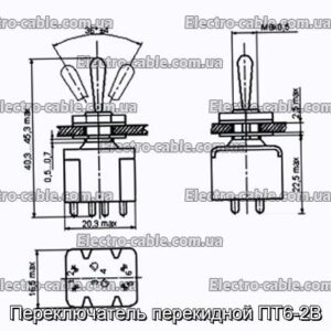 Перемикач перекидний ПТ6-2В - фотографія №1.