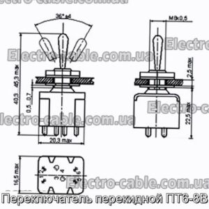 Перемикач перекидний ПТ6-8В - фотографія №1.