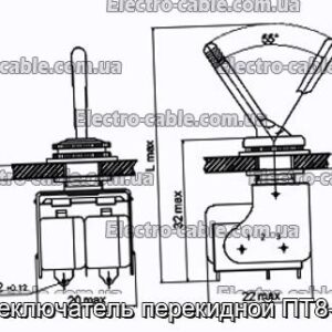 Переключатель перекидной ПТ8-10В - фотография № 1.