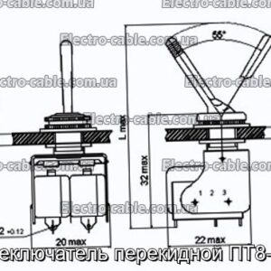 Переключатель перекидной ПТ8-11В - фотография № 1.