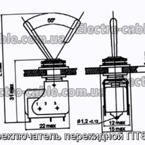 Перемикач перекидний ПТ8-6В - фотографія №1.