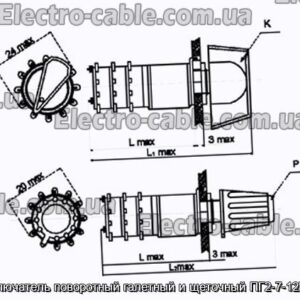 Переключатель поворотный галетный и щеточный ПГ2-7-12П3НВК - фотография № 1.