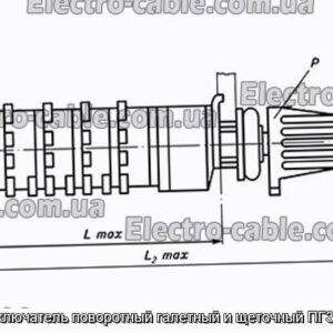 Перемикач поворотний галетний та щітковий ПГ39-11В - фотографія №1.