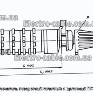 Переключатель поворотный галетный и щеточный ПГ39-21В - фотография № 1.