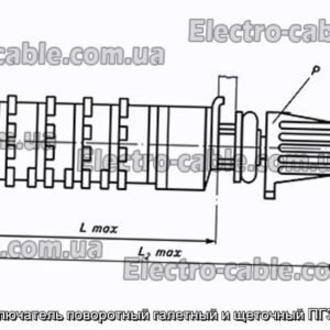 Переключатель поворотный галетный и щеточный ПГ39-31В - фотография № 1.