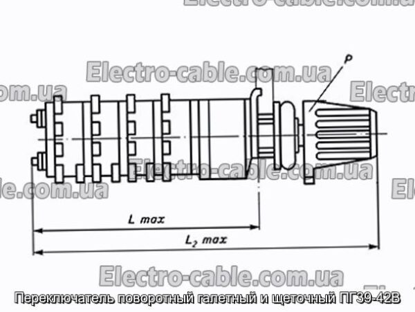 Переключатель поворотный галетный и щеточный ПГ39-42В - фотография № 1.