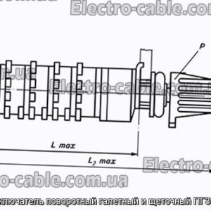 Переключатель поворотный галетный и щеточный ПГ39-52В - фотография № 1.