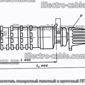 Переключатель поворотный галетный и щеточный ПГ39Ш-2В - фотография № 1.