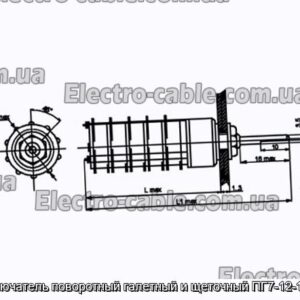 Переключатель поворотный галетный и щеточный ПГ7-12-10П2НВ - фотография № 1.