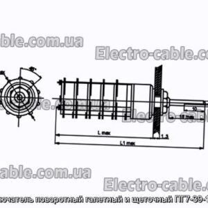 Переключатель поворотный галетный и щеточный ПГ7-39-16П4НВ - фотография № 1.