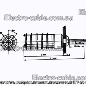 Переключатель поворотный галетный и щеточный ПГ7-23-8П3НВ - фотография № 1.
