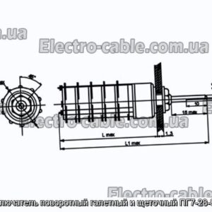 Переключатель поворотный галетный и щеточный ПГ7-28-8П3НВ - фотография № 1.