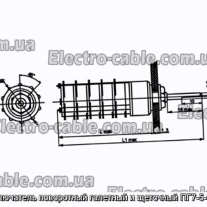 Перемикач поворотний галетний та щітковий ПГ7-5-5П5НВ - фотографія №1.