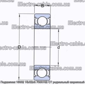 Подшипник 16002 15x32x8 7000102 CT радиальный шариковый - фотография № 2.