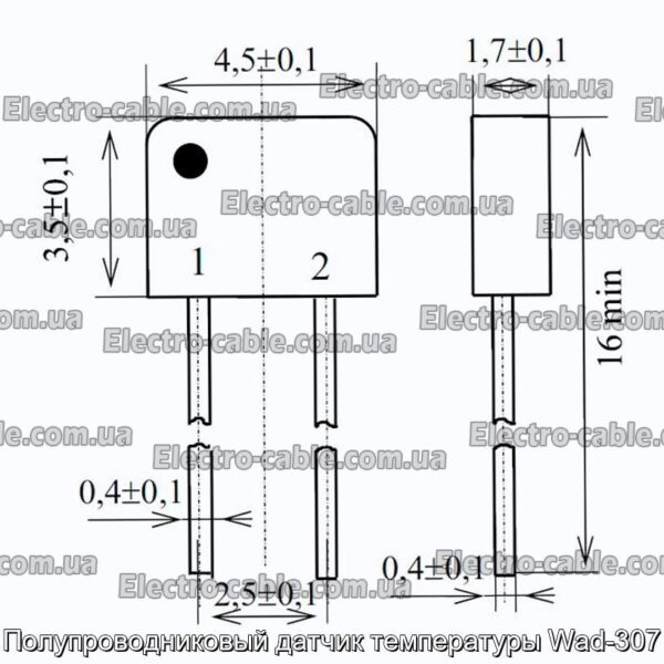 Полупроводниковый датчик температуры Wad-307 - фотография № 3.