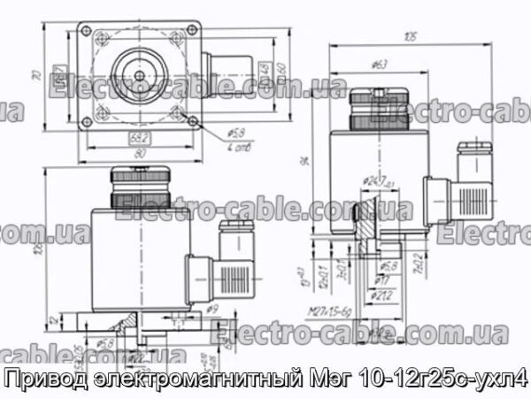 Привод электромагнитный Мэг 10-12г25с-ухл4 - фотография № 2.