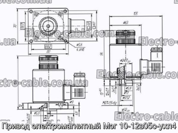 Привод электромагнитный Мэг 10-12в05с-ухл4 - фотография № 2.