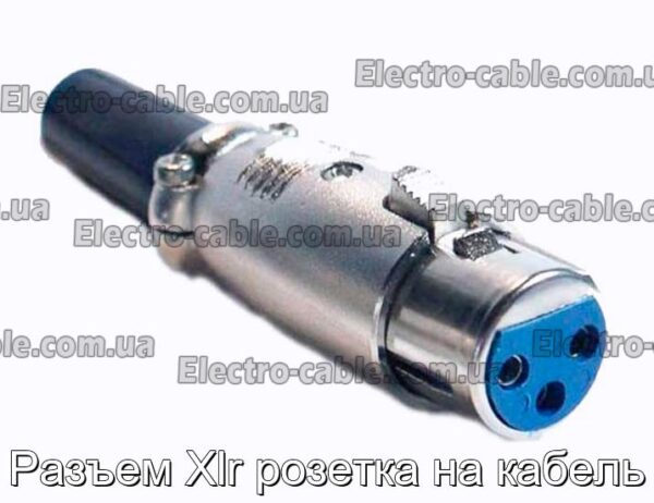 Разъем Xlr розетка на кабель - фотография № 1.