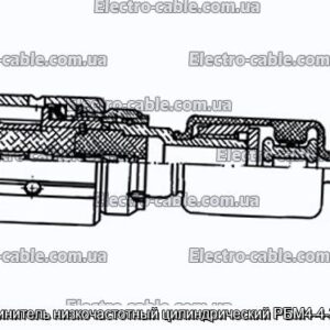 З&#39;єднувач низькочастотний циліндричний РБМ4-4-2Ш6В - фотографія №1.