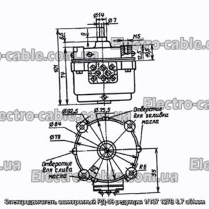 Електродвигун асинхронний РД-09 редукція 1/137 127В 8.7 об/хв - фотографія №1.